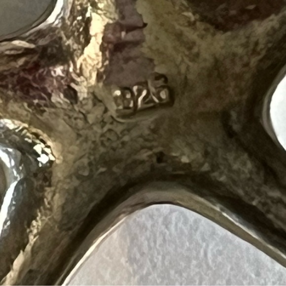 .925 silver starfish necklace. - Picture 10 of 10